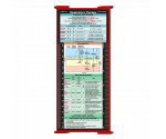 WhiteCoat Clipboard® Trifold - Red Respiratory Therapy Edition